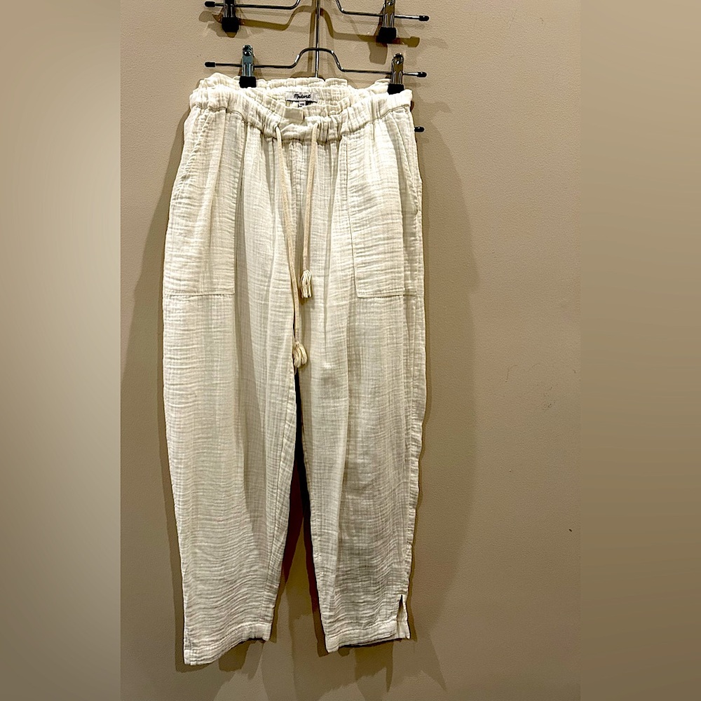 Madewell 100% Cotton Pants White